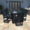 Highwood Usa Lehigh 7pc Rectangular Counter Height Outdoor Patio Furniture Dining Set 72 x 42 AD-ST7LH2CO4BA-FBE - alternate 2
